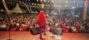 Puxa o fole sanfoneira: Primeiro São João de Marilândia é sucesso com show de Bia Socek
