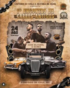 Clássicos vão invadir Nova Venécia no 1º Encontro de Carros Antigos do Empório do Gole e Os Fora de Série
