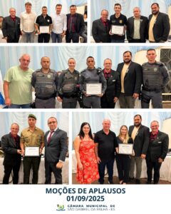 Noite de homenagens marca sessão da Câmara na Escola Chapeuzinho Vermelho