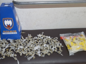 Força Tática do 2º BPM apreende buchas de maconha em Nova Venécia