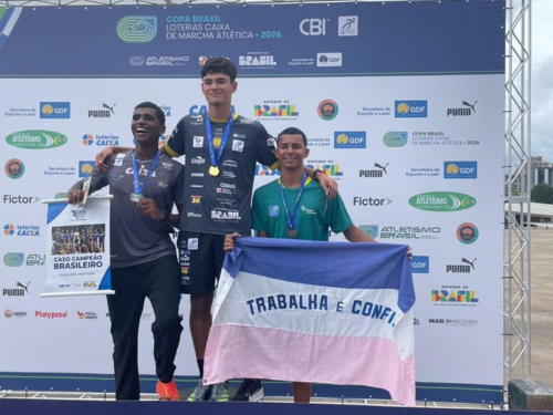 Davi Gabriel Bastos conquista bronze na Copa Brasil de marcha atlética