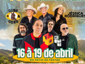 Biquini Cavadão, Gino e Geno e Jéssica Rodrigues são as atrações as nacionais da Festa de 139 anos de Emancipação Política de Santa Leopoldina